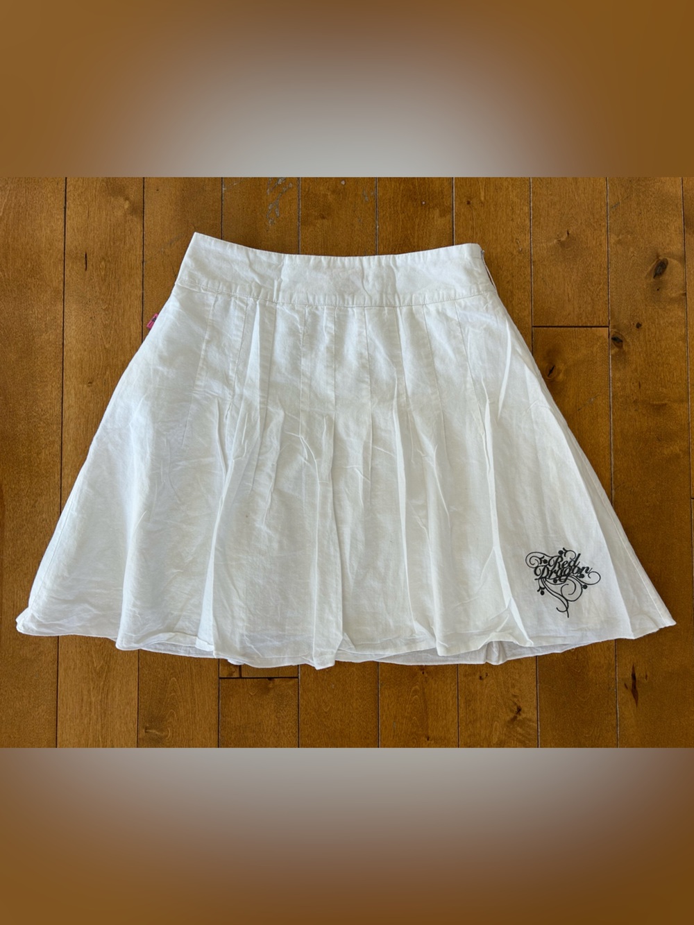 Vintage Y2K RDS White Skater Skirt